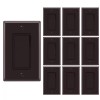Smart-us 10 Pack Decora Light Switch Brown, Single Pole Paddle