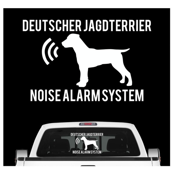 Siviwonder German Hunting Terrier Noise Alarm System Car Sticker Dog