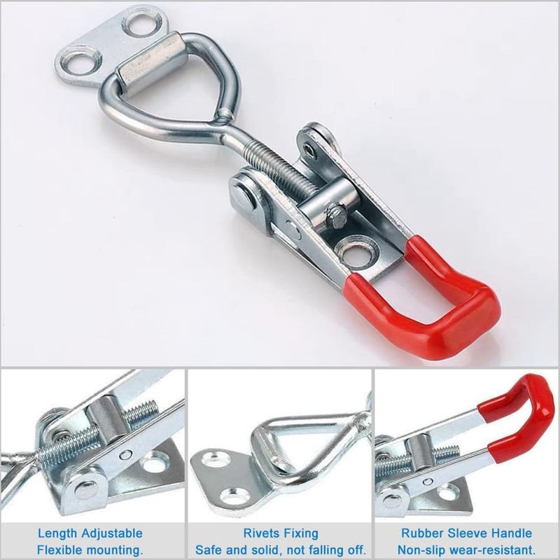 Pack of 10 Tension Clasps, Box Clasps, Stainless Steel, Snap