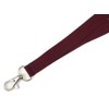 Burgundy Lanyard Neck Strap w/Safety Breakaway & Trigger Clip for