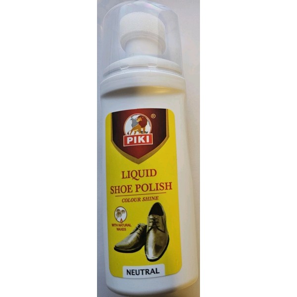 PIPI Piki Liquid Shoe Polish Color NEUTRAL, Gloss Shiny Wax,