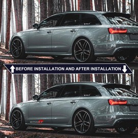 OUESAAS Sport Letter Logo Decal, 2 Pcs Sport Sticker Fit for All Cars Exterior Accessories (Silver Red)