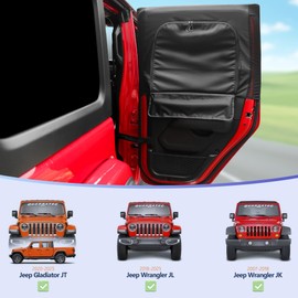 sukemichi Car Window Shades, 2 PCS Rear Car Sun Shade for Side Windows Privacy Full Covers/Half Shade for Jeep Wrangler JK JL Gladiator JT Accessories, Window Curtains for Baby Protection