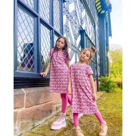 Country Kids Girl's Luxury Cotton Tights, Pink, 3-5 Years UK