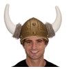 Jacobson Hat Company Men's Viking Helmet with Horns and Fur,