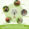 2PCS Large Fruit Tree Netting with Drawstring and Zipper, 8