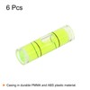 sourcing map 6pcs Small Cylindrical Bubble Level Vials 10x35mm PMMA