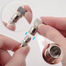 YILIANDUO F-Type Coaxial Quick Connector F Quick Male to F Female 90 Degree RG6 Coaxial Adapter for Coaxial Cable, SAT Cable, RVs, Satellite Dish, Cable TV with 2 Pieces