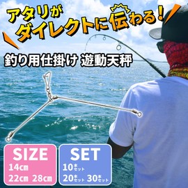 Morisho Floating Balance Throwing Fishing Kiss Fishing Basket Fishing Push Fishing Curry Fishing Sinking Rig L-Shape Straight 28cm 20-Piece Set