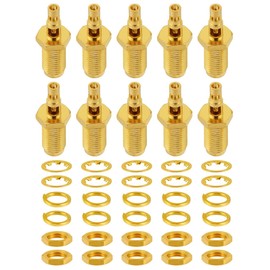 POBADY 10 PCS SMA Connectors 50 Ohm SMA Female Solder RF Connector for 1.37mm RG178 RF Coaxial Cable