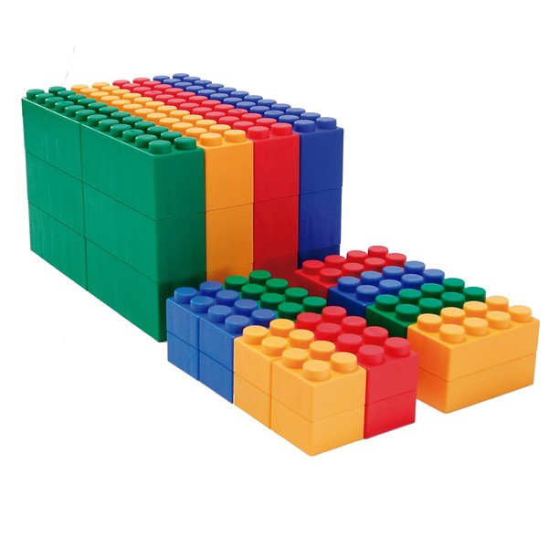 UNiPLAY Giant Plump Toddler Soft Building Blocks - 48-Piece Stacking