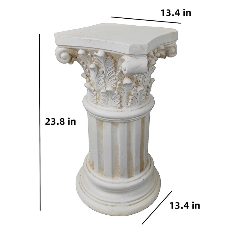 Exquisite Magnesium Oxide Corinthian Greek Column Pillar with Stand Base