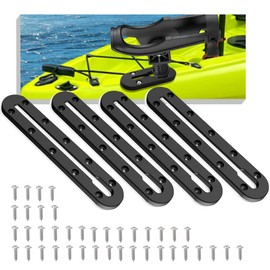 Kayak Track, Kayak Low Profile Track,Kayak Rail, Kayak Accessories Mount Track, Kayak Paddle Holder Kayak Gear Track for Fishing Rod Holde,Fish Finder, Kayak Rod Holder,Anchor Cleats.(4PCS)
