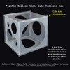 Pllieay 2-10 Inch Balloon Sizer, Collapsible Plastic Balloon Sizer Cube