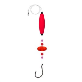 Fishing Float Rig with Hook, Catfish Float Rig, Santee Rig with Fishing Rattles For Catfishing, Outdoor Fishing Accessories - Color: Red, Specification: 1 Count