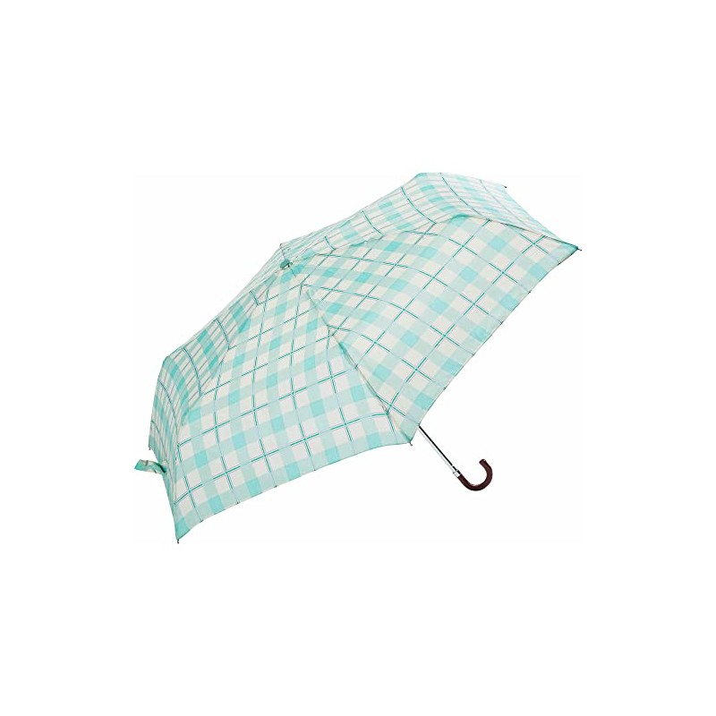 Folding Umbrella, 21.7 inches (55 cm), Windproof Ribs, Madras Check