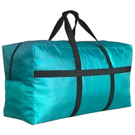 HaoHakka Extra Large Duffle Bag for Travel, Big Foldable Storage Bag - Turquoise