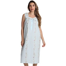 Dreamcrest - Vestidos de Seersucker sin mangas, Azul, XL