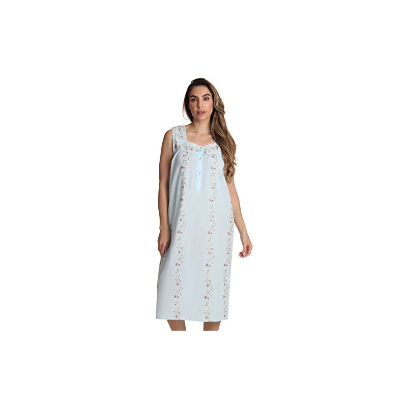 Dreamcrest - Vestidos de Seersucker sin mangas, Azul, XL