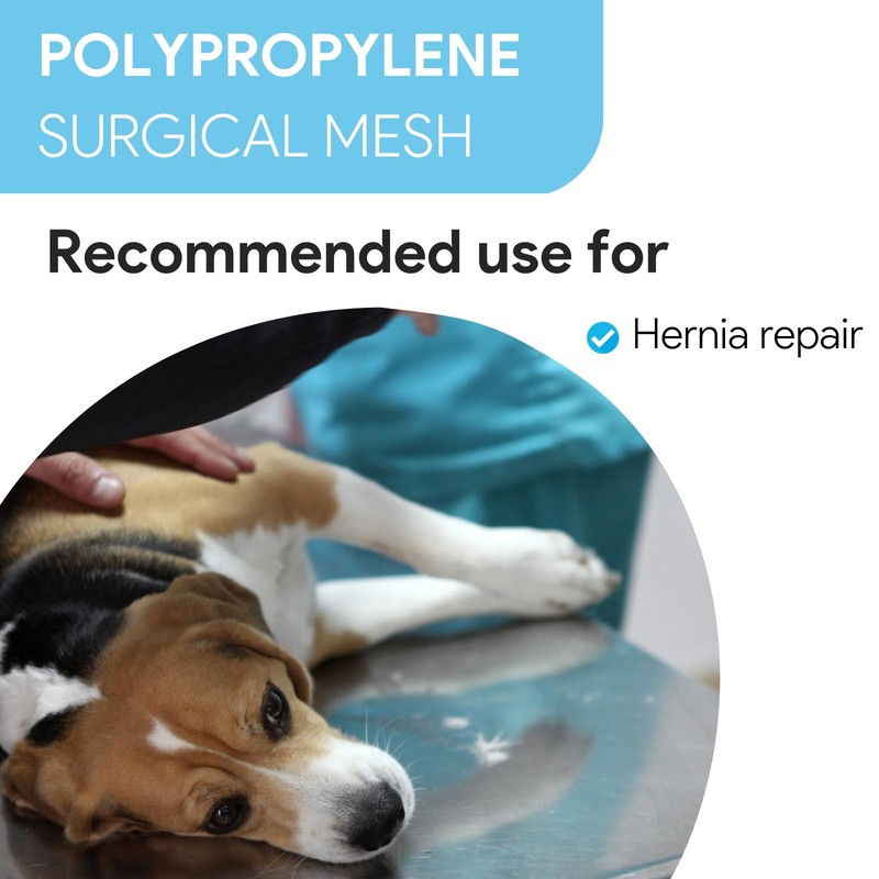 VeterSut Veterinary Surgical Mesh Polypropylene Synthetic Non-Absorbable Mesh Size 12”