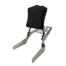 Studded - Sissy Bar Backrest & Luggage Rack for 04+ Honda Shadow Aero VT750