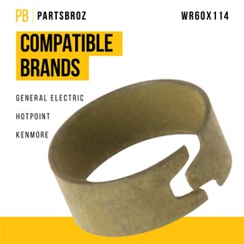 PartsBroz WR60X114 Evaporator Fan Blade - Compatible with General Electric Hotpoint Refrigerator - Replaces AP2071753 PS304684 WR02X3198 - Reduces Noise and Ensures Efficient Cooling