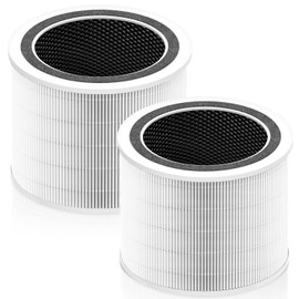 Core 200S Replacement Filter for LEVOIT Core 200S and Core 200S-P Smart WiFi Air Purifier, 3-in-1 H13 True HEPA Activated Carbon Filter, Core 200S-RF, White, 2 Pack