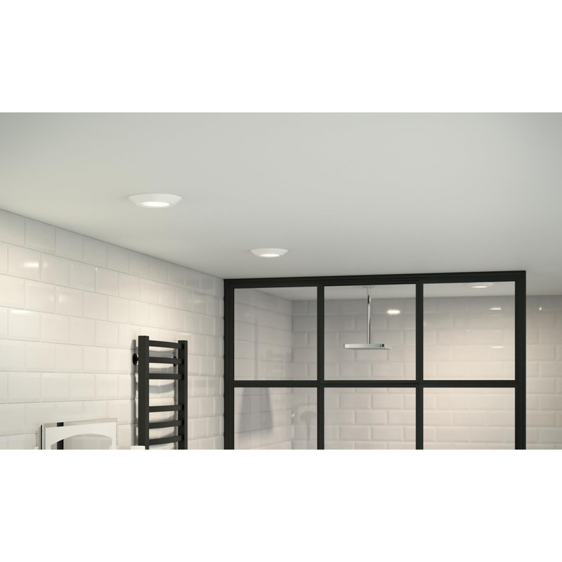 Kichler Horizon LED Downlight in White, 6.4" Flush Mount Interior