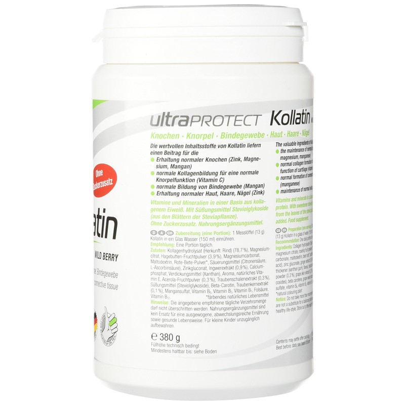 UltraSports Kollatin 380 g Tub, Wild Berry