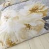 Catherine Lansfield Dramatic Floral Easy Care Single Duvet Set Ochre