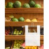 QWORK 2-Pack T-Shirt Bag Rack Wall Mount, Chrome-Plated Metal T-Shirt