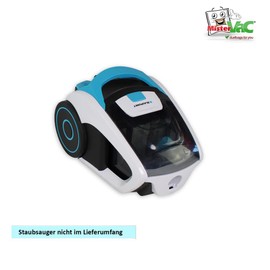 MisterVac 2 x dust container filters + 1 x exhaust air filter compatible with Blaupunkt VCC311