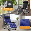 H&ZT Adjustable Chair Folding Lounge Chair Reclining Patio Chairs with