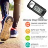 Simple Walking 3D Pedometer, Portable Carabiner Step Counter, Steps Tracker