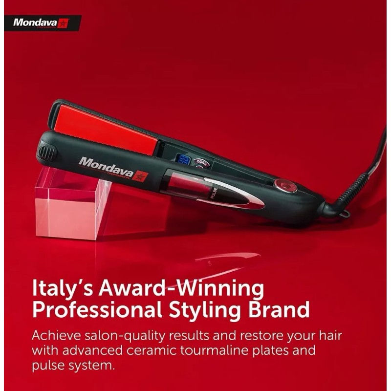 Mondava Professional Ceramic Tourmaline HAIRSTYLING IRON Flat Iron | Sealed