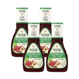 Ken's Steak House Fat Free Raspberry Pecan Dressing 9 Fl Oz (Pack of 4)