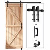 EaseLife 5.5 FT Sliding Barn Door Track and Handle Hardware