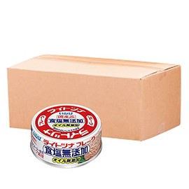 Salt Free Inaba Light Tuna, 1 Case, 2.5 oz (70 g) x 24 Cans Set