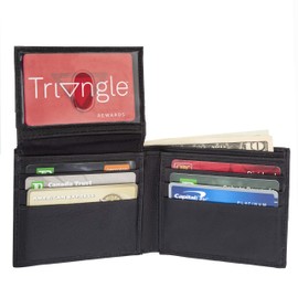 Artizanni Genuine Real Leather Large Capacity Bifold Wallet, Credit Card Holder Thin & Stylish for Men and Women 12 Card Slots SD 009