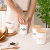 Ceramic Coffee Container With Lid, 19 Oz Small Canister, Food