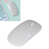 Wireless Mouse Rechargeable DualMode 2.4G Ergonomic Mute Optical Computer Accessories(White