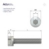 Accu - M4 x 16mm Full Thread Cap Head Screws