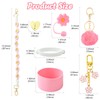 KitBeads Pink Tumbler Cup Accessories Set Including Water Bottle Handle