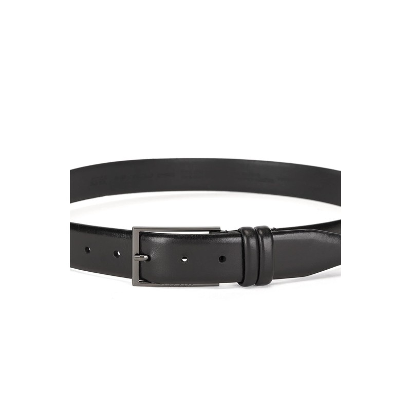 Boss Men's Carmello Belt made of Vegetable-tanned Leather with Metal