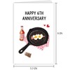 Funny Pun Iron Anniversary Card, Humorous 6 Year Wedding Anniversary