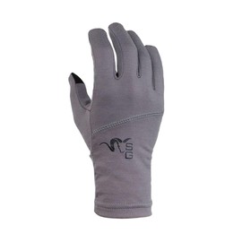 Stone Glacier Chinook Merino Gloves, Granite Grey, Large, Ultralight Merino6 Fabric, Touchscreen Compatible, Silicone Grip, Pull Loops (80001-GG-L)