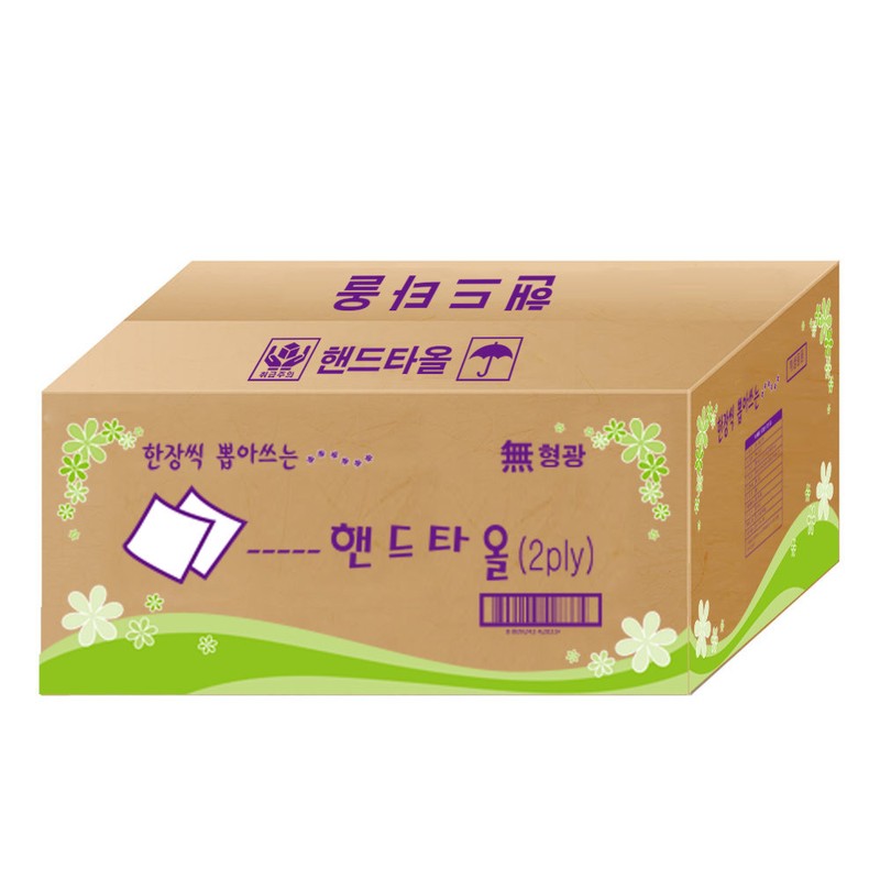 Non-fluorescent hand towel 2-ply 30 bands (2,700 sheets) / 무형광