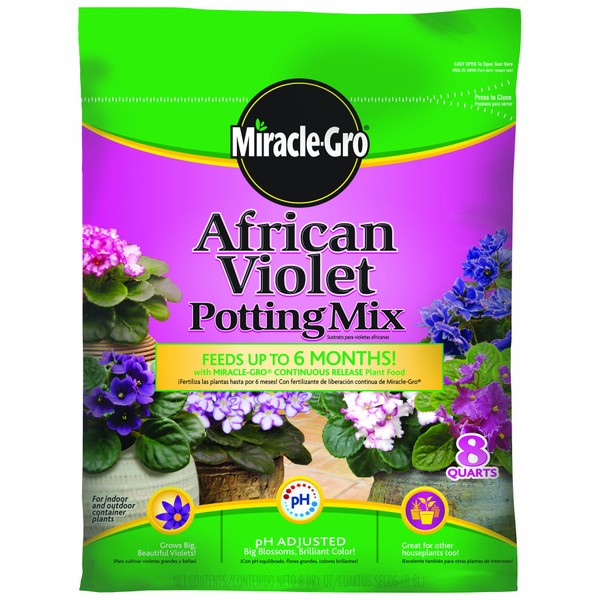 Miracle-Gro African Violet Potting, 8 Quart