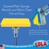 Lola Products Squeeze Matic Butterfly Sponge Mop Refill, 9", Replacement