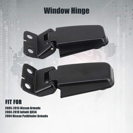 Rear Window Hinge Tailgate Liftgate Glass Hinge Kits Replacement for 2005-2015 Nissan Armada 2004-2010 Infiniti QX56 2004-2010 Infiniti QX56 Replaces 90320-7S000 90321-7S000
